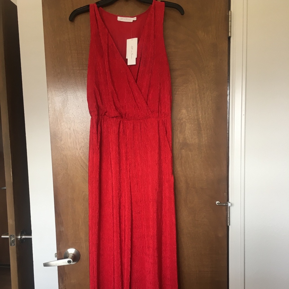 Red jumpsuit